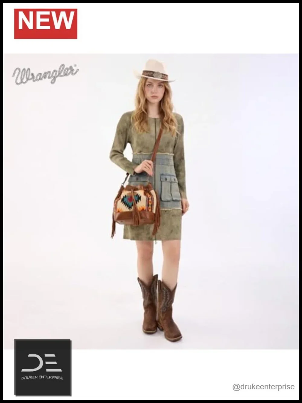 Woven Boho Bucket Purse Crossbody Tapestry Hobo Handbag Faux Leather Western